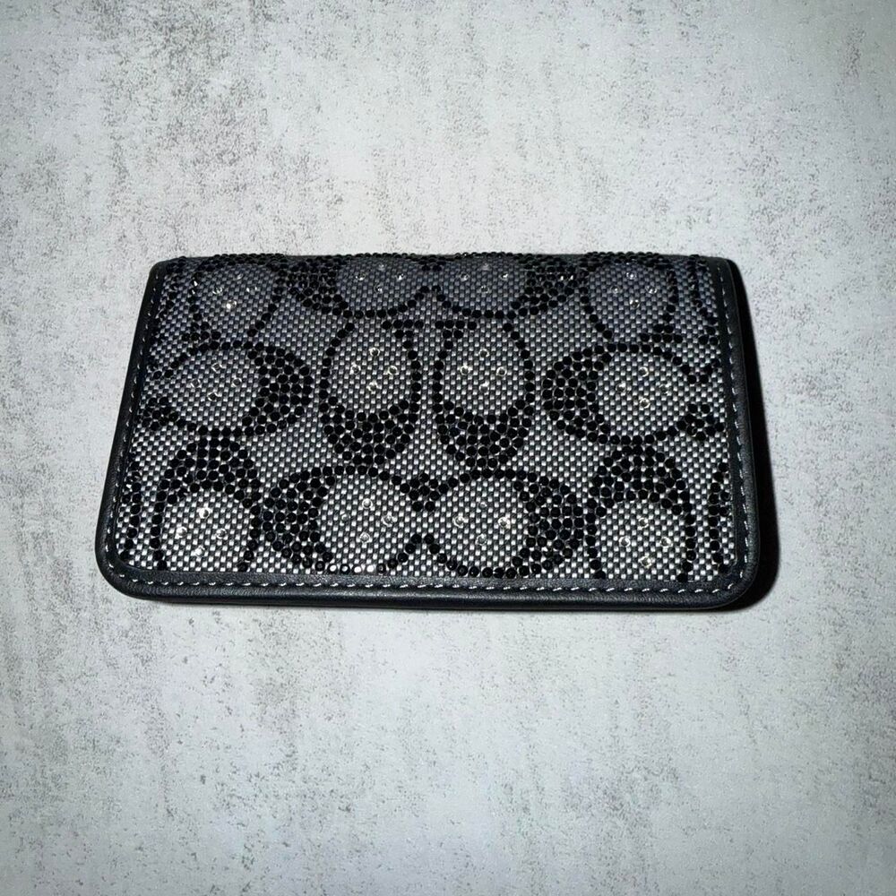 Coach Black Crystal Essential Wallet - Picture 5 of 5